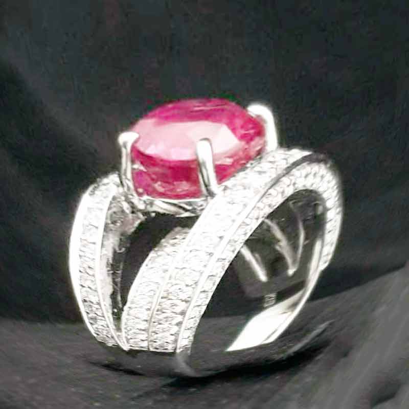 天然紅寶石戒指 Natural Ruby Ring